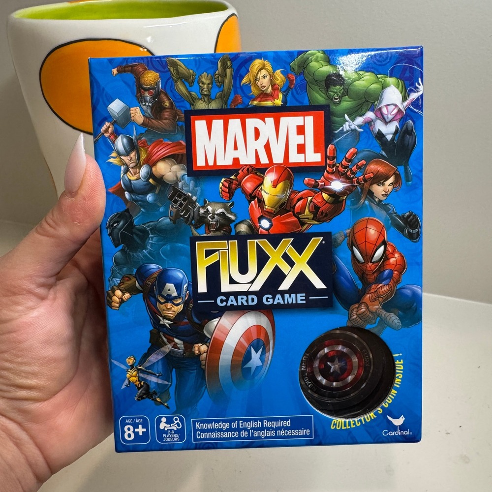 Marvel Fluxx Card Game Avengers Edition Collector Coin 2-6 Players Age 8+ NIB